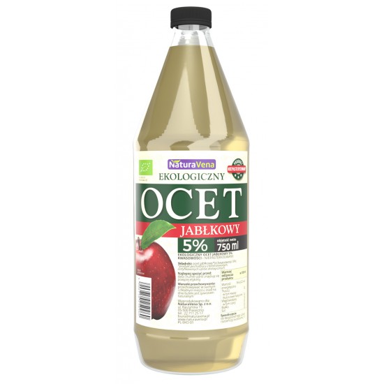 OCET JABŁKOWY 5 % BIO 750 ml - NATURAVENA